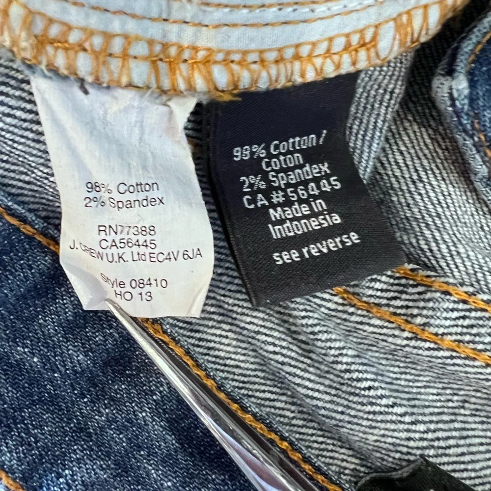 J. Crew Stretch Distressed Toothpick Jeans Sz 27